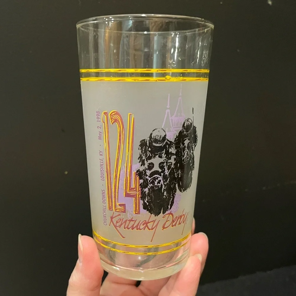 Vintage 124th Kentucky Derby Racing 12 oz. Glass